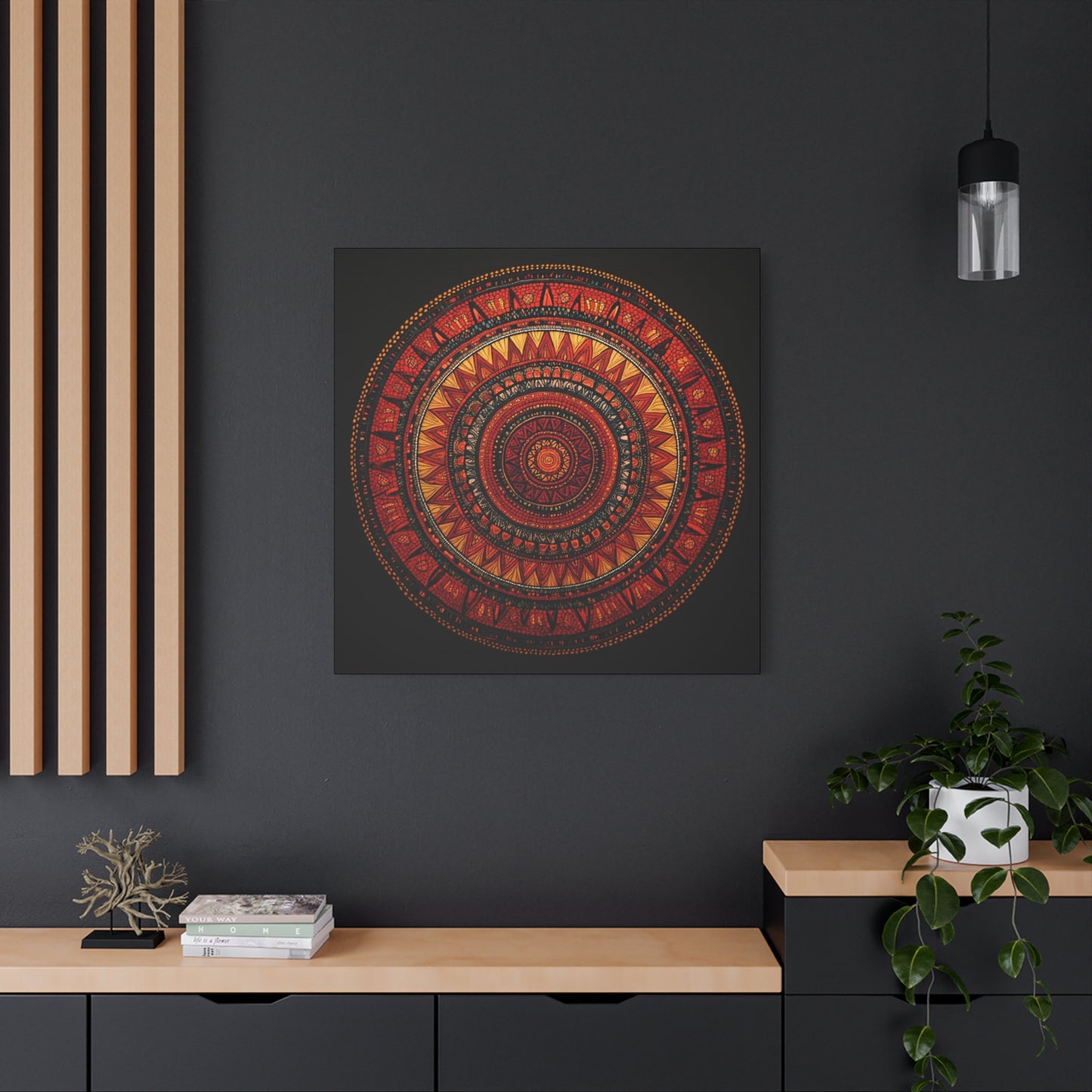 Bohemian Mandala Canvas Art - 1.25" Stretched Wall Decor