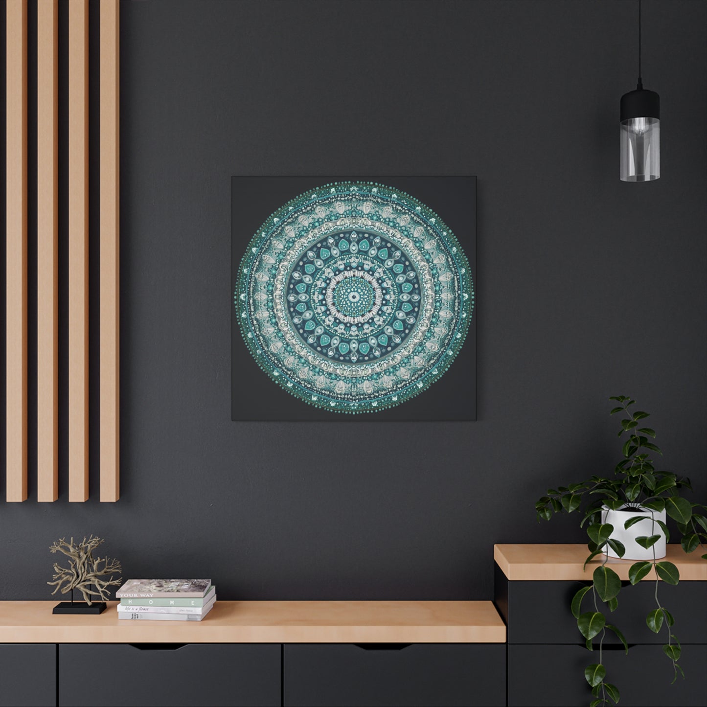 Bohemian Mandala Canvas Art - Stretched Matte Wall Decor