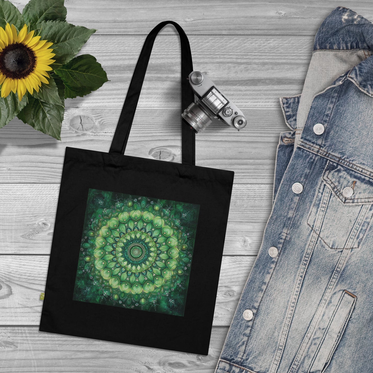 Eco-Friendly Mandala Tote Bag - Stylish Reusable Shopping Bag for Daily Use