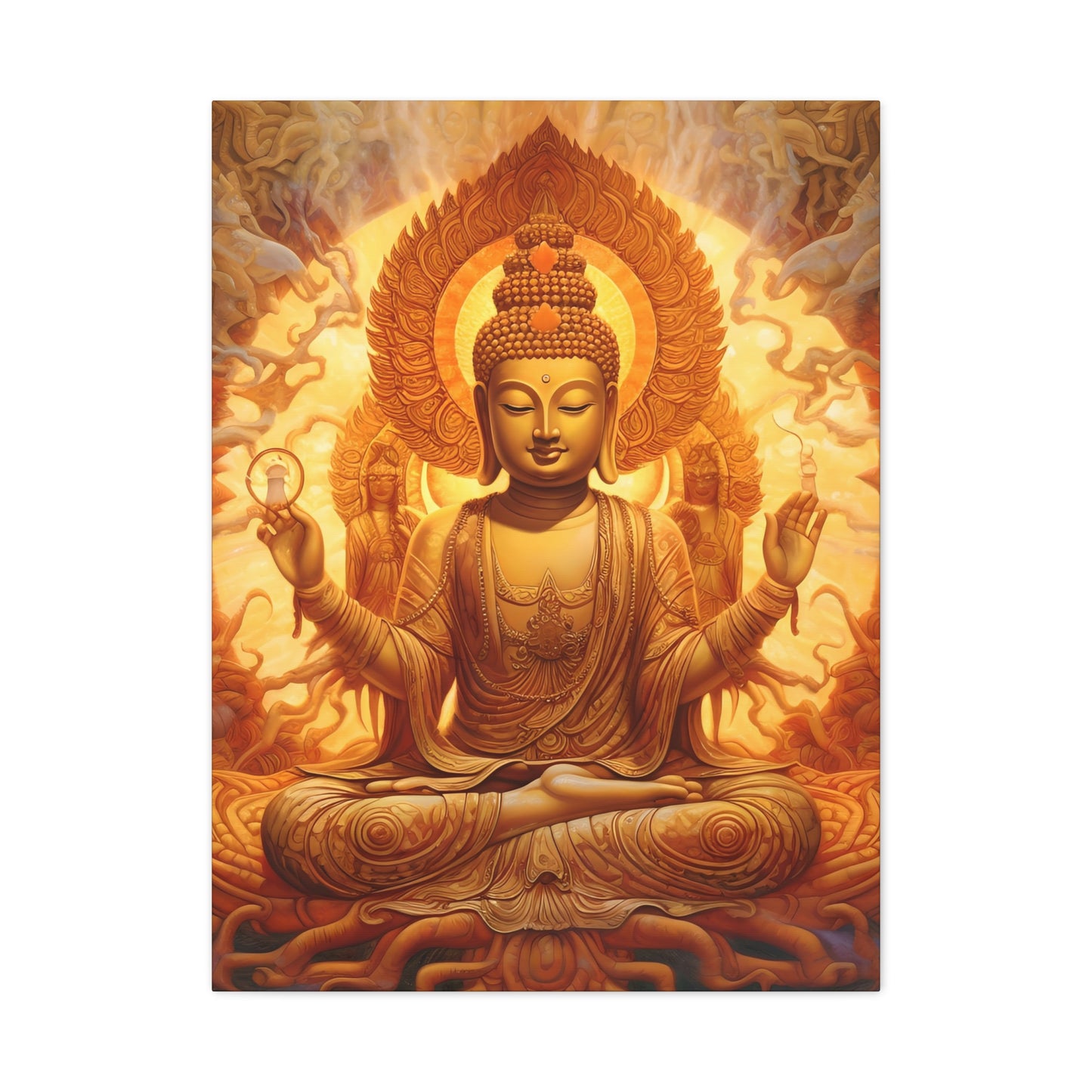 Serene Buddha Canvas Wall Art - Spiritual Home Décor