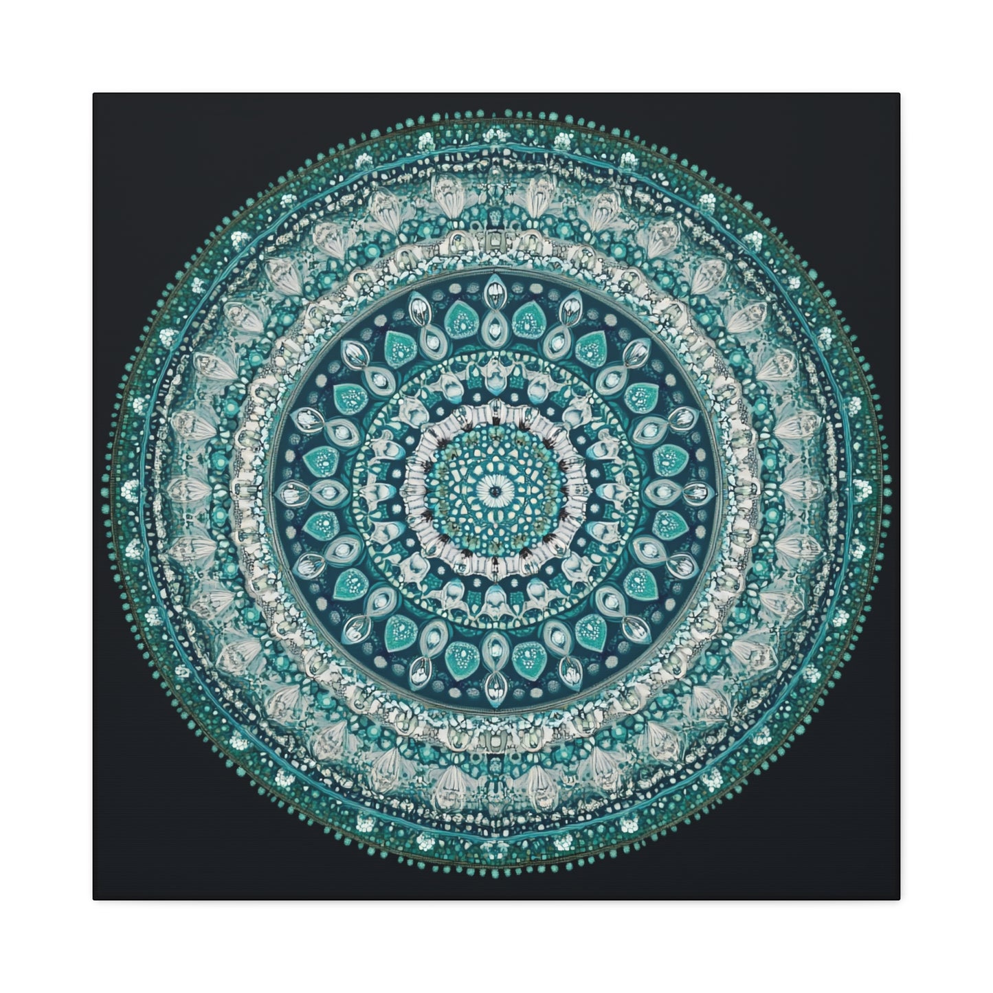 Bohemian Mandala Canvas Art - Stretched Matte Wall Decor