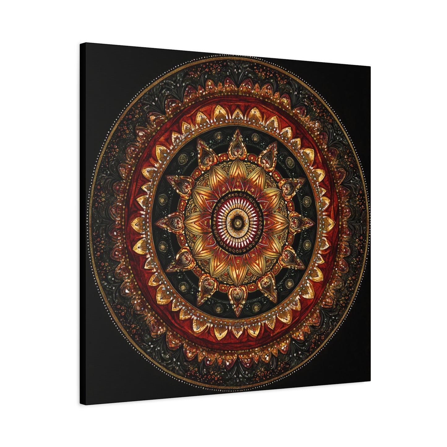 Elegant Mandala Wall Art - Stretched Canvas Decor for Home & Office