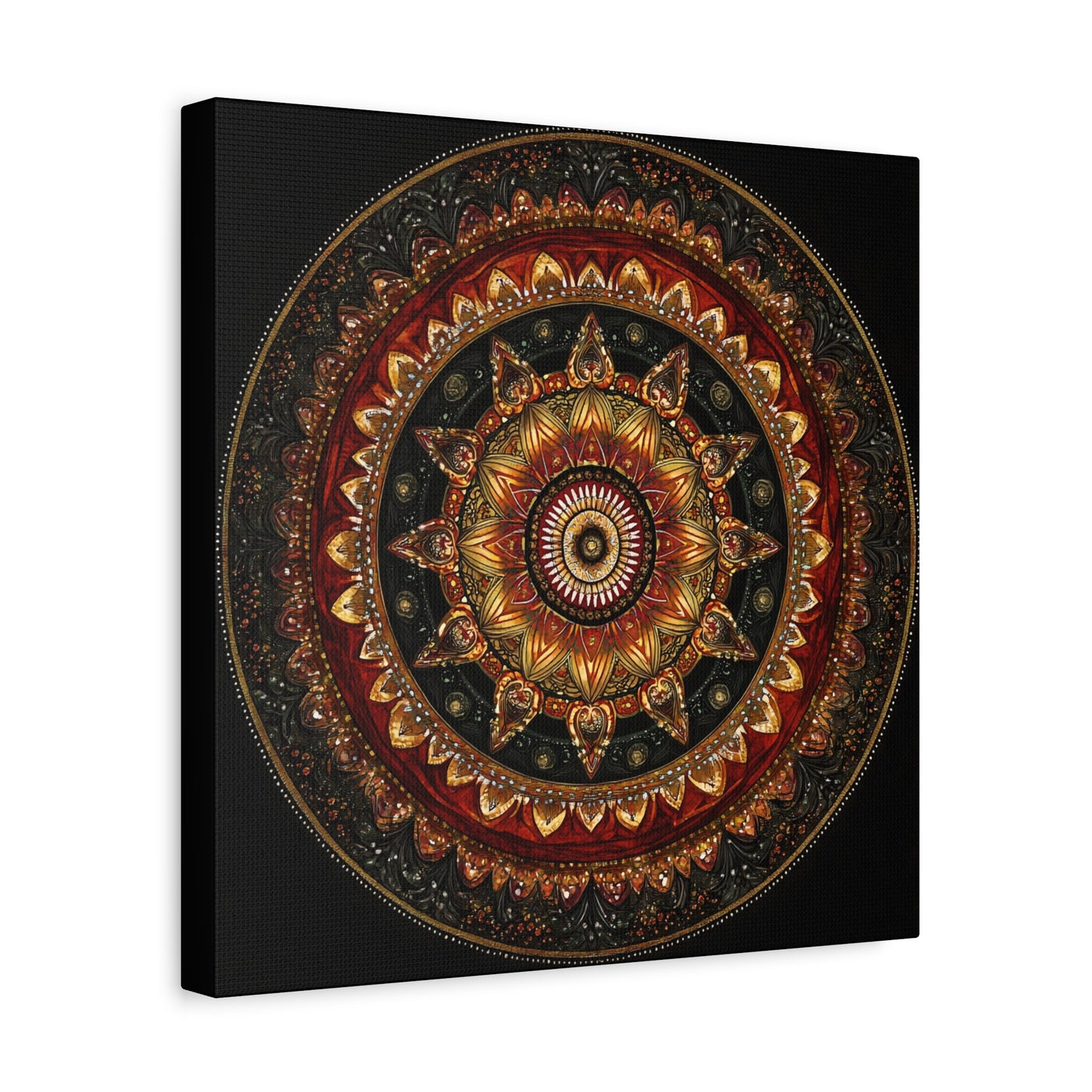 Elegant Mandala Wall Art - Stretched Canvas Decor for Home & Office