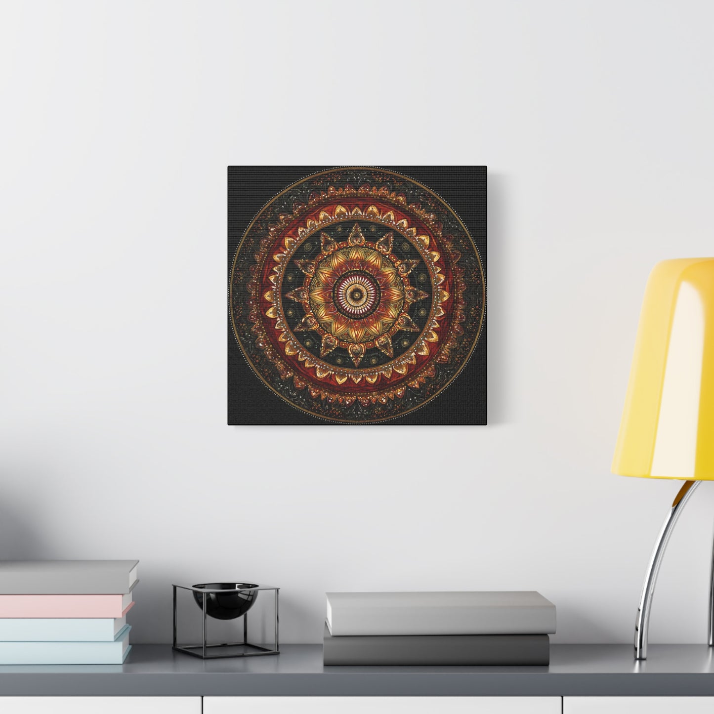 Elegant Mandala Wall Art - Stretched Canvas Decor for Home & Office