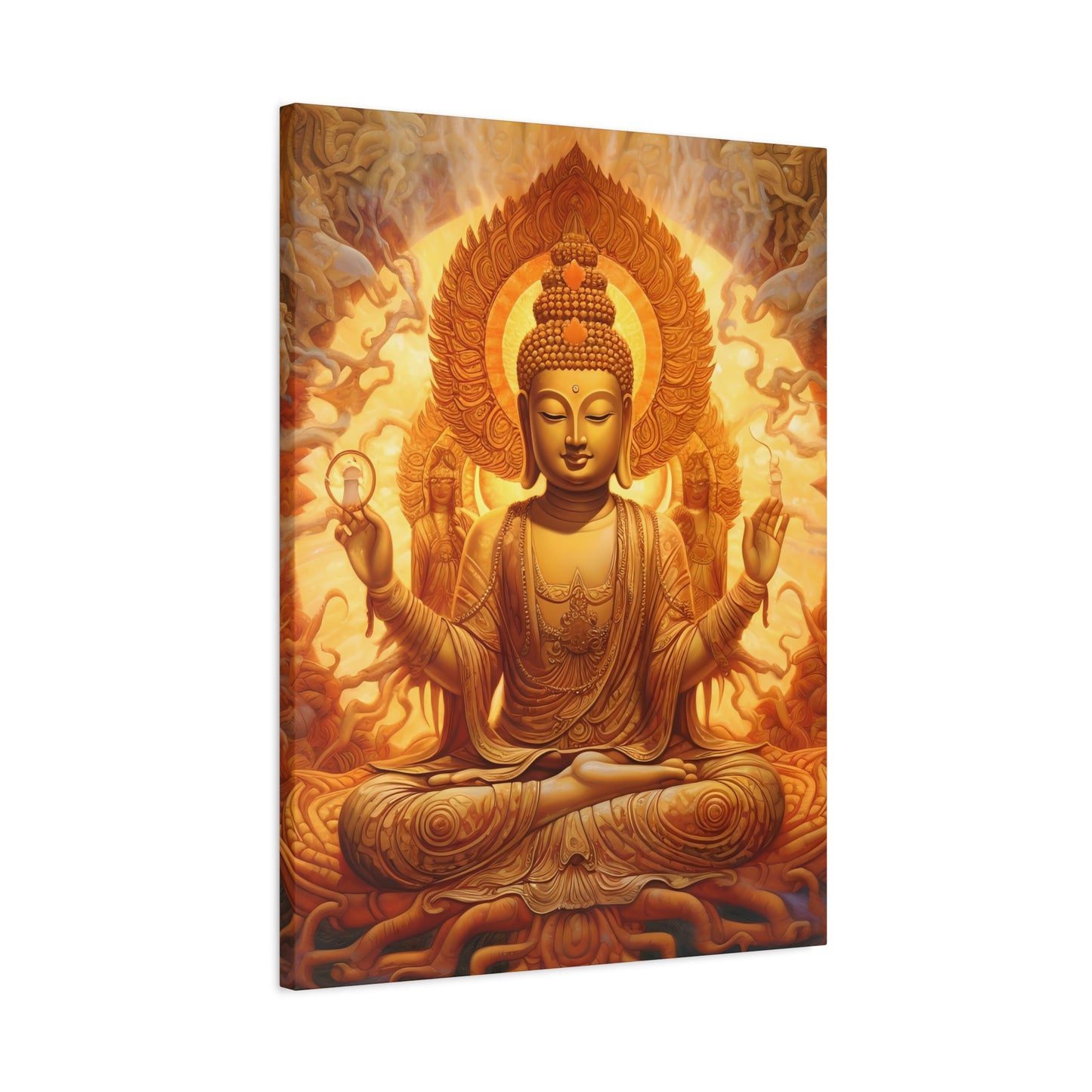 Serene Buddha Canvas Wall Art - Spiritual Home Décor