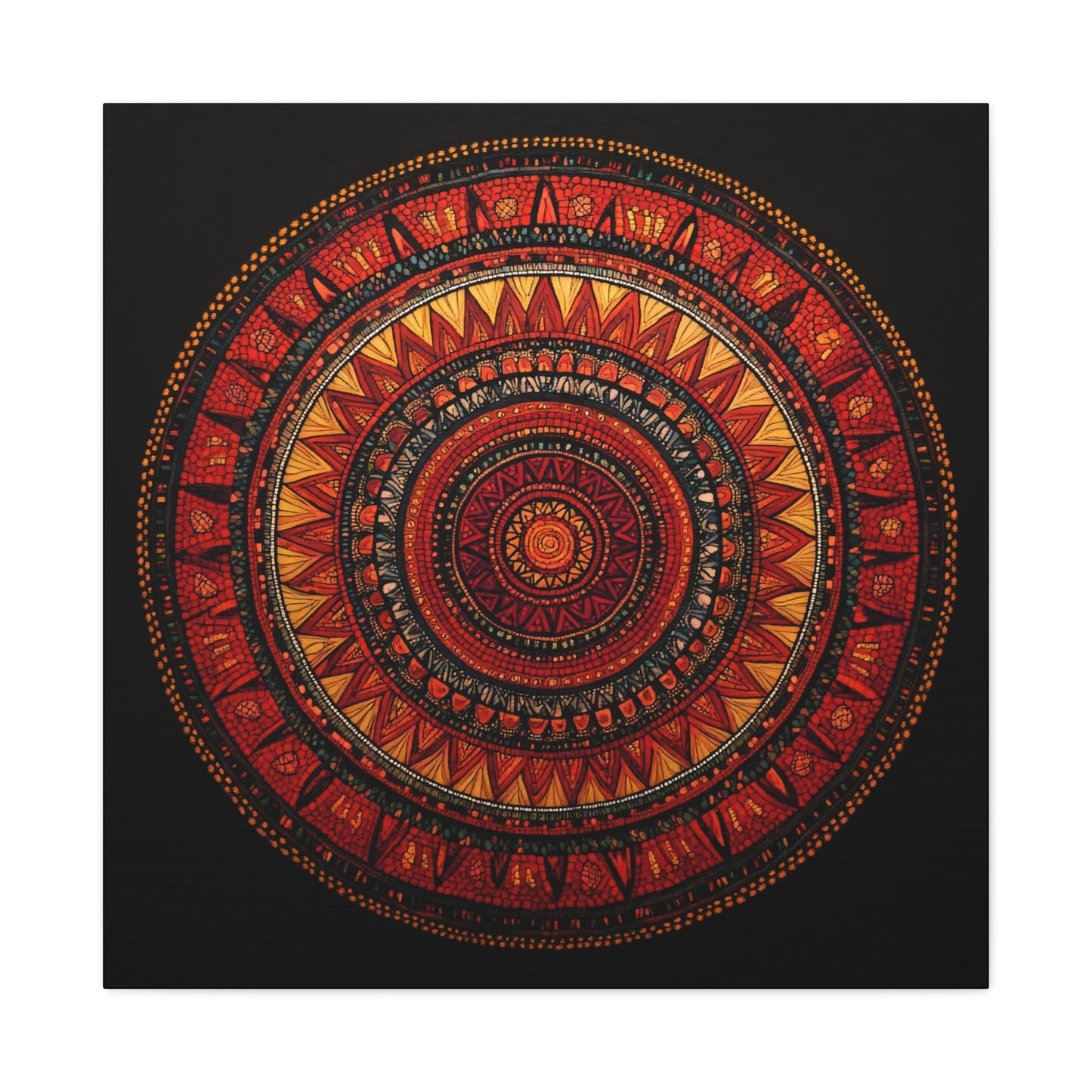 Bohemian Mandala Canvas Art - 1.25" Stretched Wall Decor