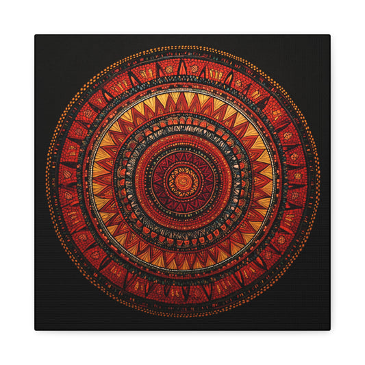 Bohemian Mandala Canvas Art - 1.25" Stretched Wall Decor