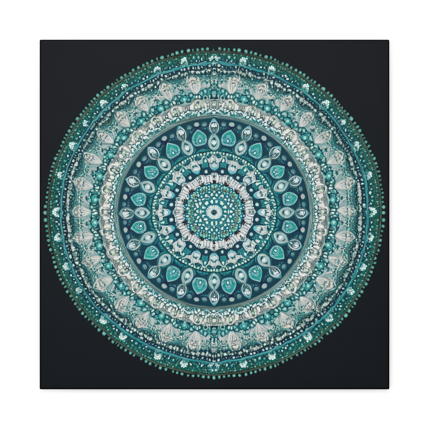 Bohemian Mandala Canvas Art - Stretched Matte Wall Decor