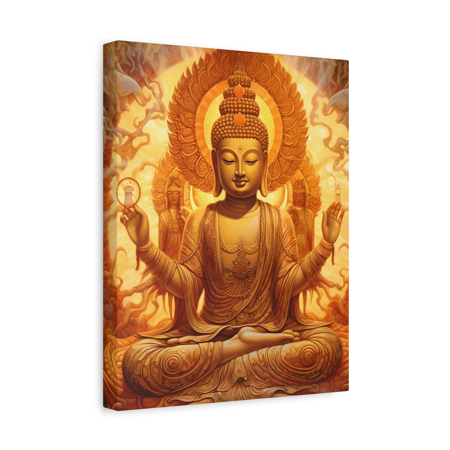 Serene Buddha Canvas Wall Art - Spiritual Home Décor