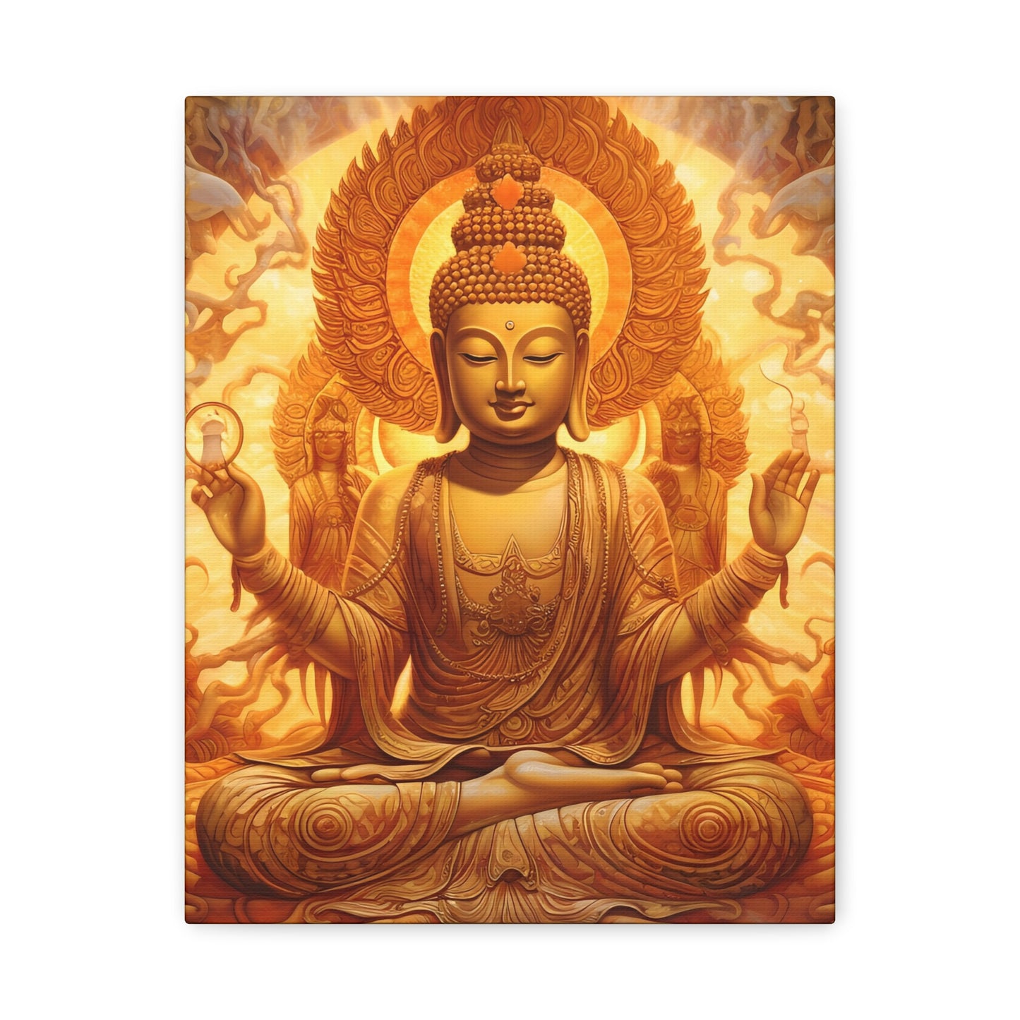 Serene Buddha Canvas Wall Art - Spiritual Home Décor