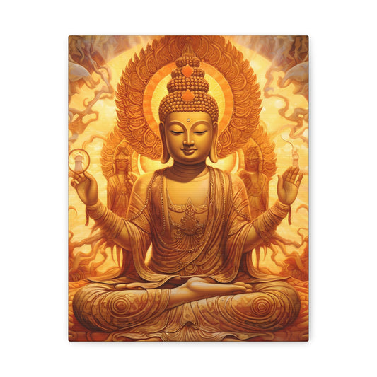 Serene Buddha Canvas Wall Art - Spiritual Home Décor