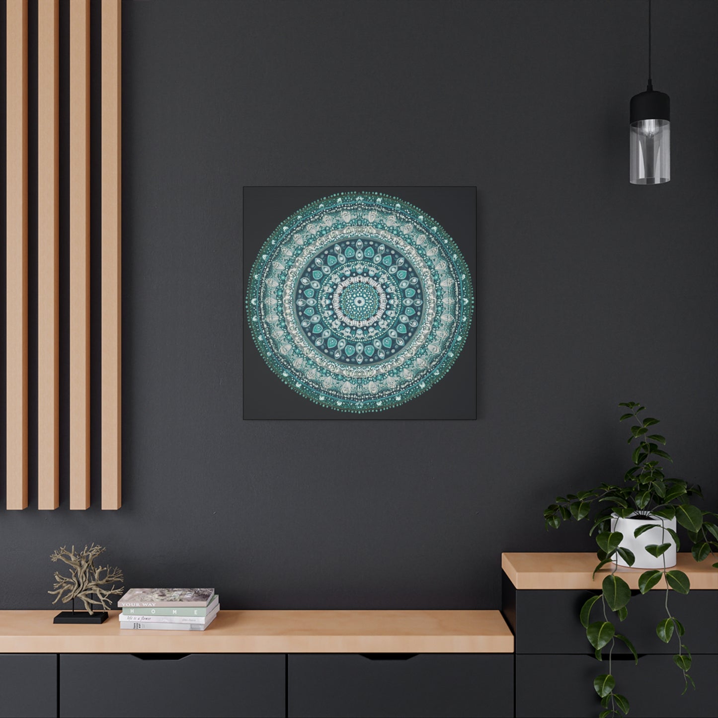 Bohemian Mandala Canvas Art - Stretched Matte Wall Decor