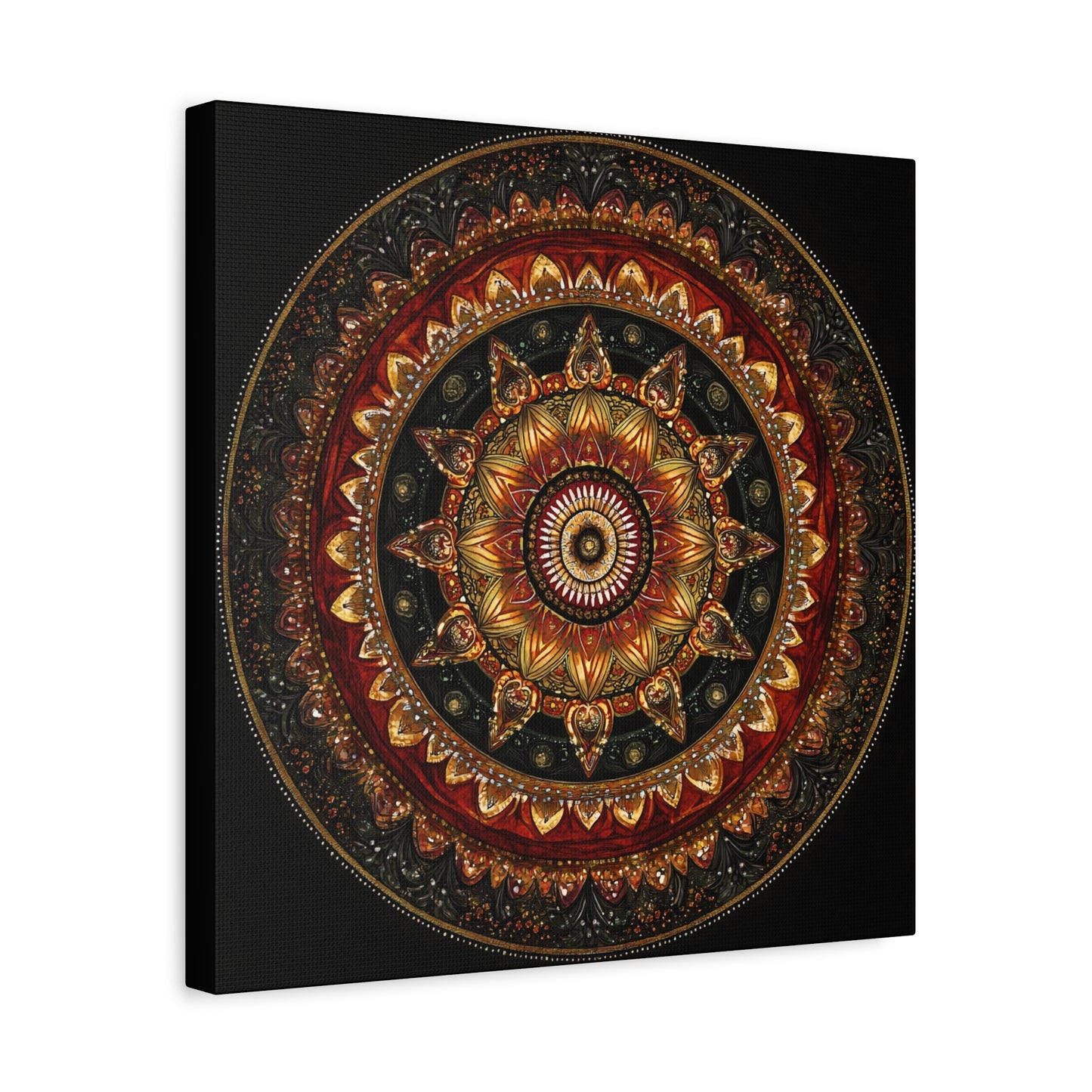 Elegant Mandala Wall Art - Stretched Canvas Decor for Home & Office