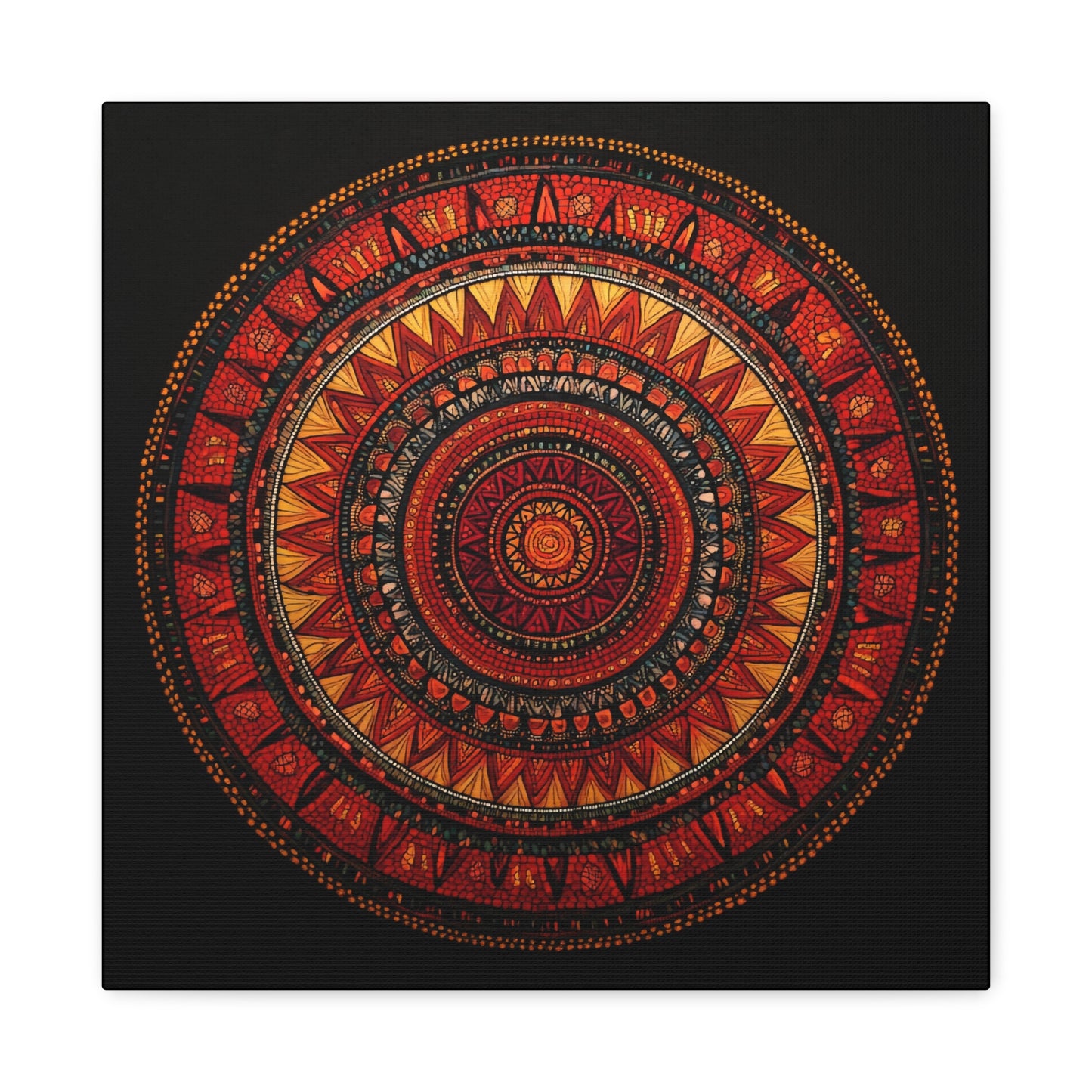 Bohemian Mandala Canvas Art - 1.25" Stretched Wall Decor