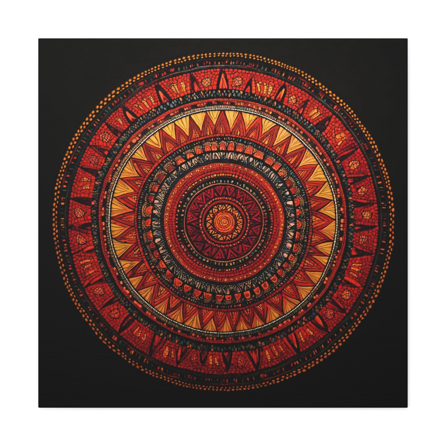 Bohemian Mandala Canvas Art - 1.25" Stretched Wall Decor