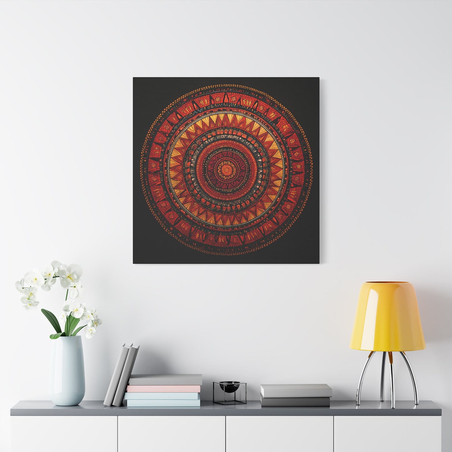 Bohemian Mandala Canvas Art - 1.25" Stretched Wall Decor