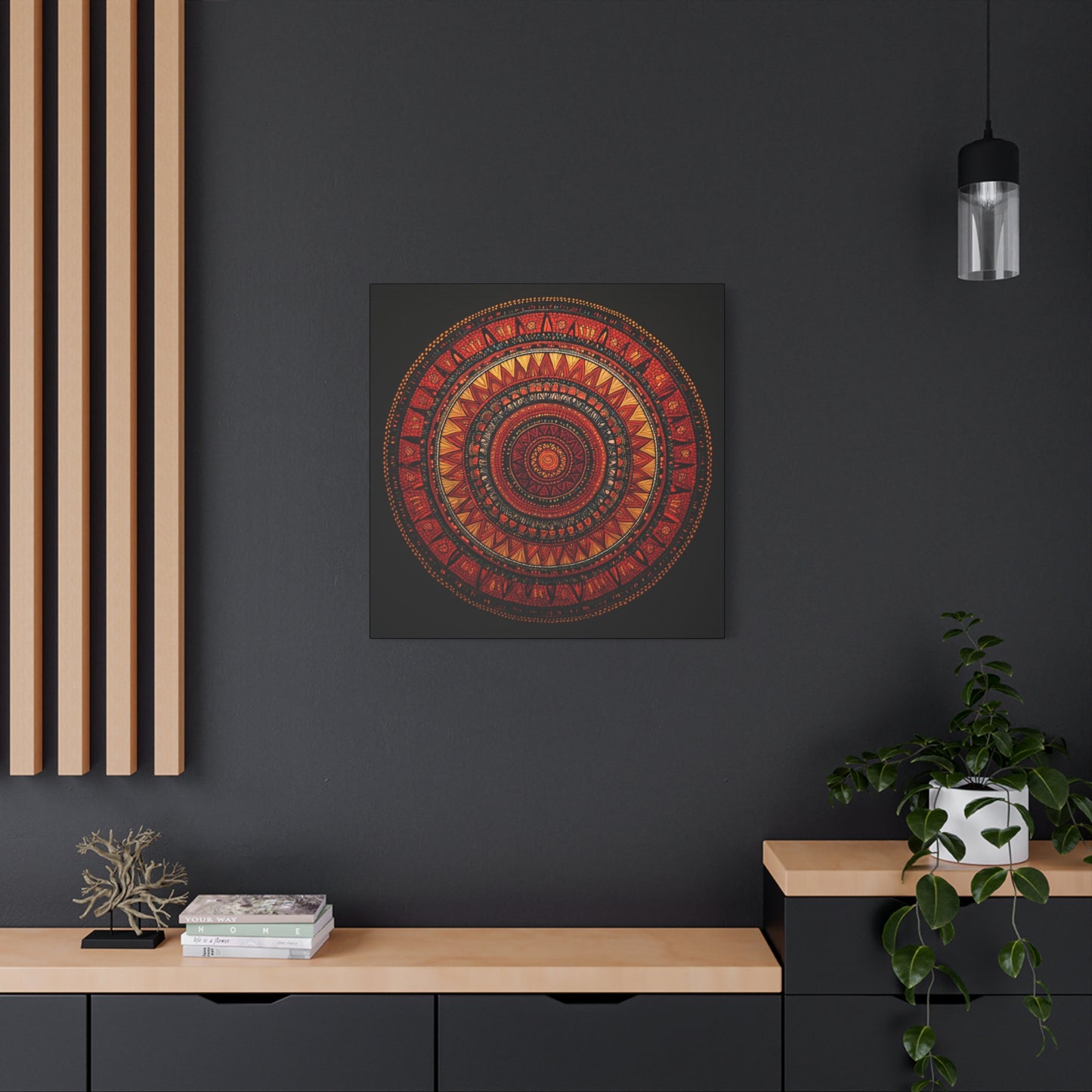 Bohemian Mandala Canvas Art - 1.25" Stretched Wall Decor