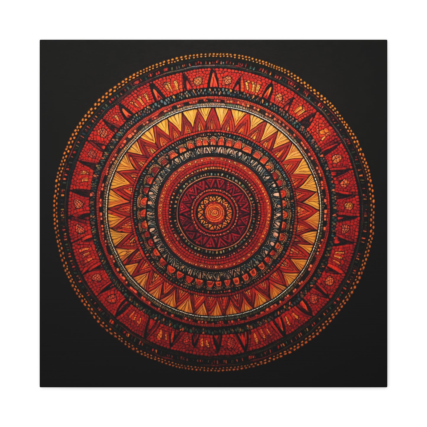 Bohemian Mandala Canvas Art - 1.25" Stretched Wall Decor