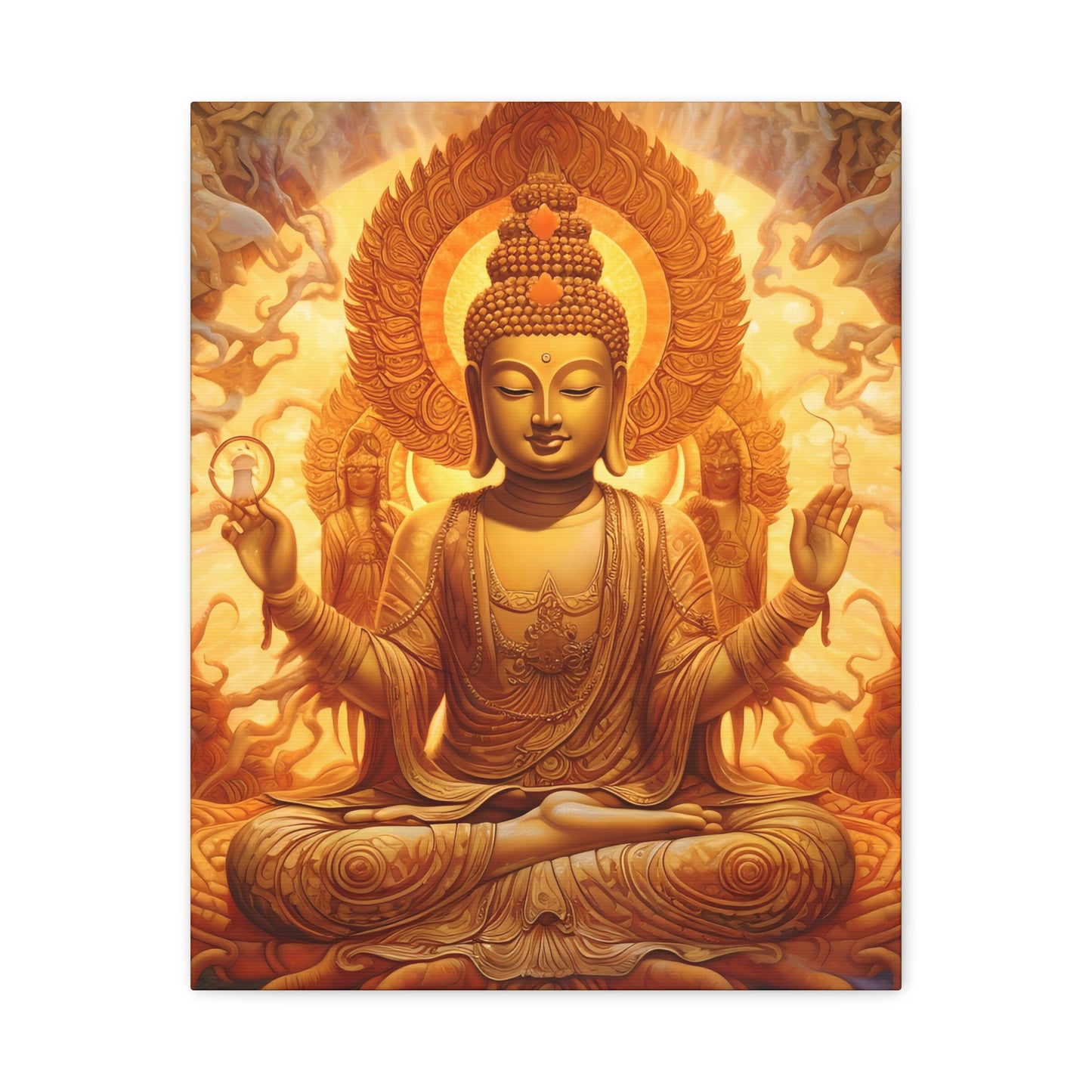 Serene Buddha Canvas Wall Art - Spiritual Home Décor