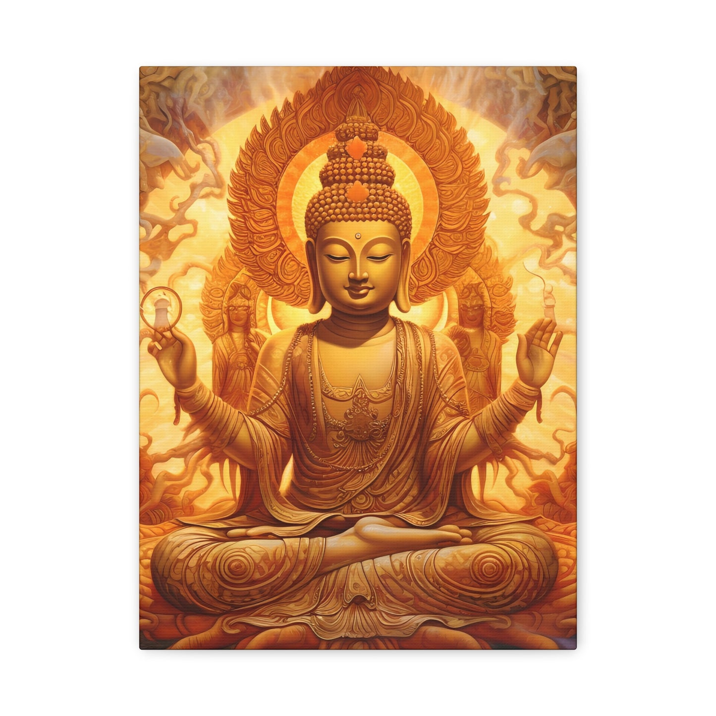 Serene Buddha Canvas Wall Art - Spiritual Home Décor