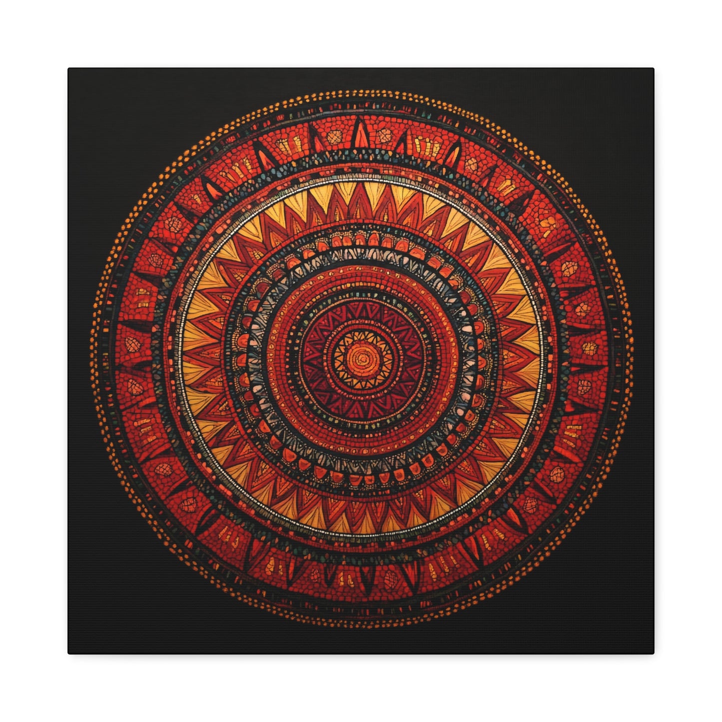 Bohemian Mandala Canvas Art - 1.25" Stretched Wall Decor