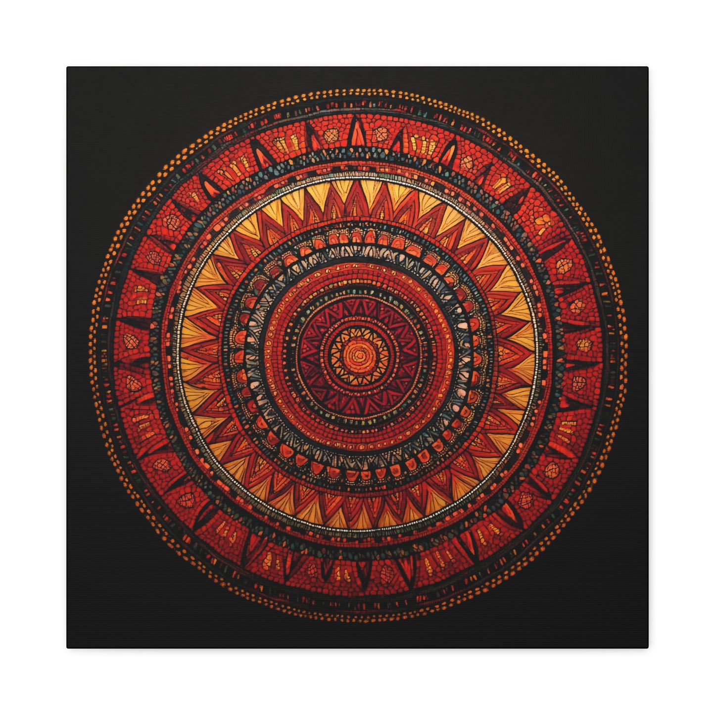 Bohemian Mandala Canvas Art - 1.25" Stretched Wall Decor