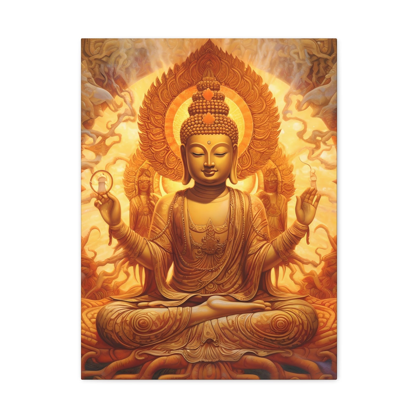 Serene Buddha Canvas Wall Art - Spiritual Home Décor
