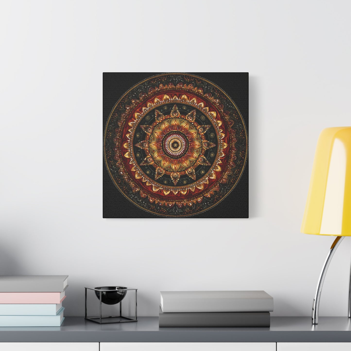 Elegant Mandala Wall Art - Stretched Canvas Decor for Home & Office