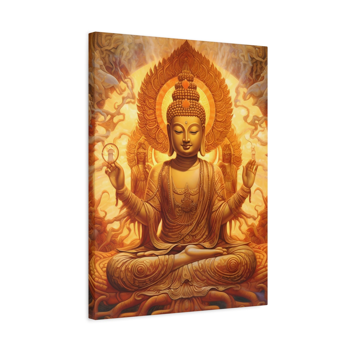 Serene Buddha Canvas Wall Art - Spiritual Home Décor